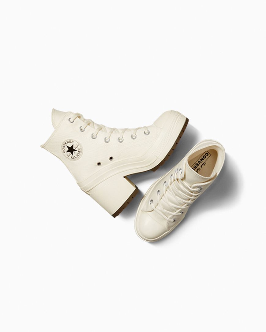 Women's Converse Chuck 70 De Luxe Heel High Top Shoes Beige / Black | AU 351C8L